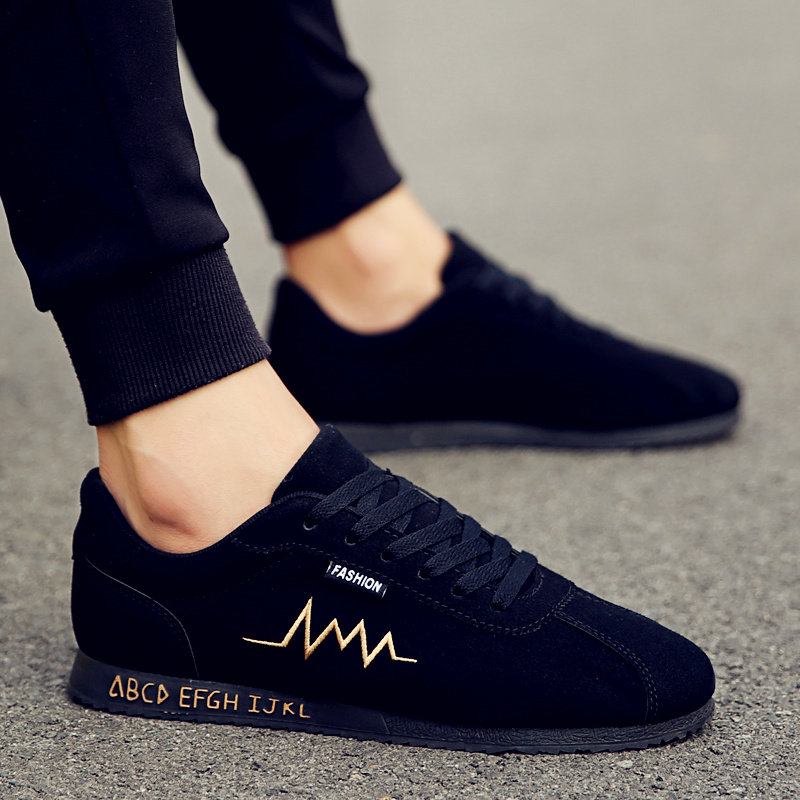 가을 남성화 한국판 트렌디한 런닝화 활용도 높은 남성 캔버스화 포레스트 스포츠 레저 학생 스니커즈