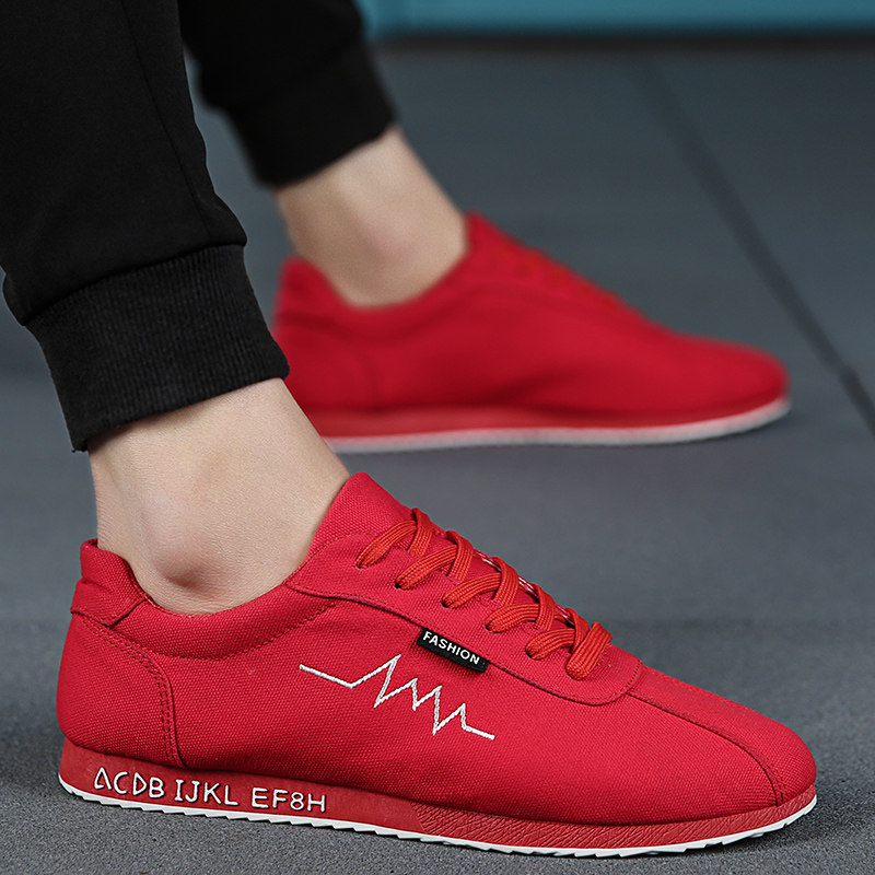 가을 남성화 한국판 트렌디한 런닝화 활용도 높은 남성 캔버스화 포레스트 스포츠 레저 학생 스니커즈