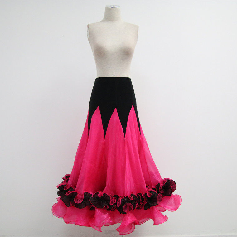 玫瑰舞99玫红韩国纱大摆摩登舞半身裙交谊舞包臀半身裙广场舞裙,运动/瑜伽/健身/球迷用品,摩登舞下装,淘宝优惠券,粉丝福利购,淘宝优惠卷