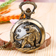 大号镂空 学生挂表项链纪念表石英表 十二生肖怀表复古翻盖男女款