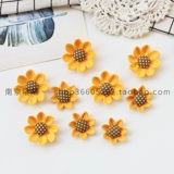 Милый желтый аксессуар для волос на солнечной энергии, аксессуары в форме цветка, в цветочек