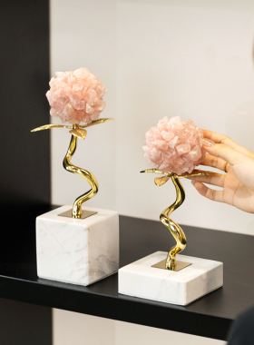 紫水晶石样板间家居酒柜玄关高档