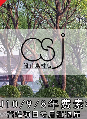 Lumion景观场景10版本原创动态植物年费素材扩展库CSJ