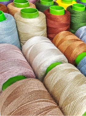 小宝塔缝纫线家用手缝补手工修订天蓝绿姜黄梅红色302涤纶针线包