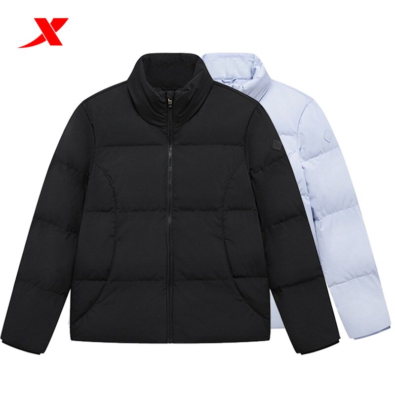 特步三防羽绒服女远红外立领外套2025冬季新款保暖975428190033