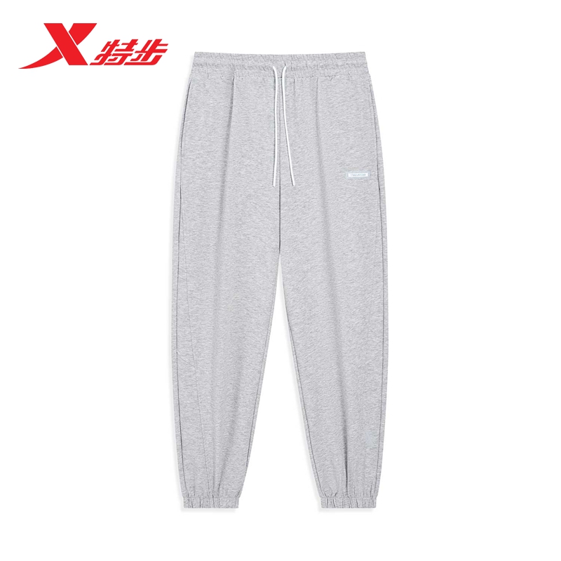 特步运动裤女裤收口束脚