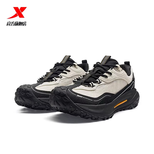 特步飞石V2户外鞋男2025秋季越野登山徒步运动鞋男款975319170012