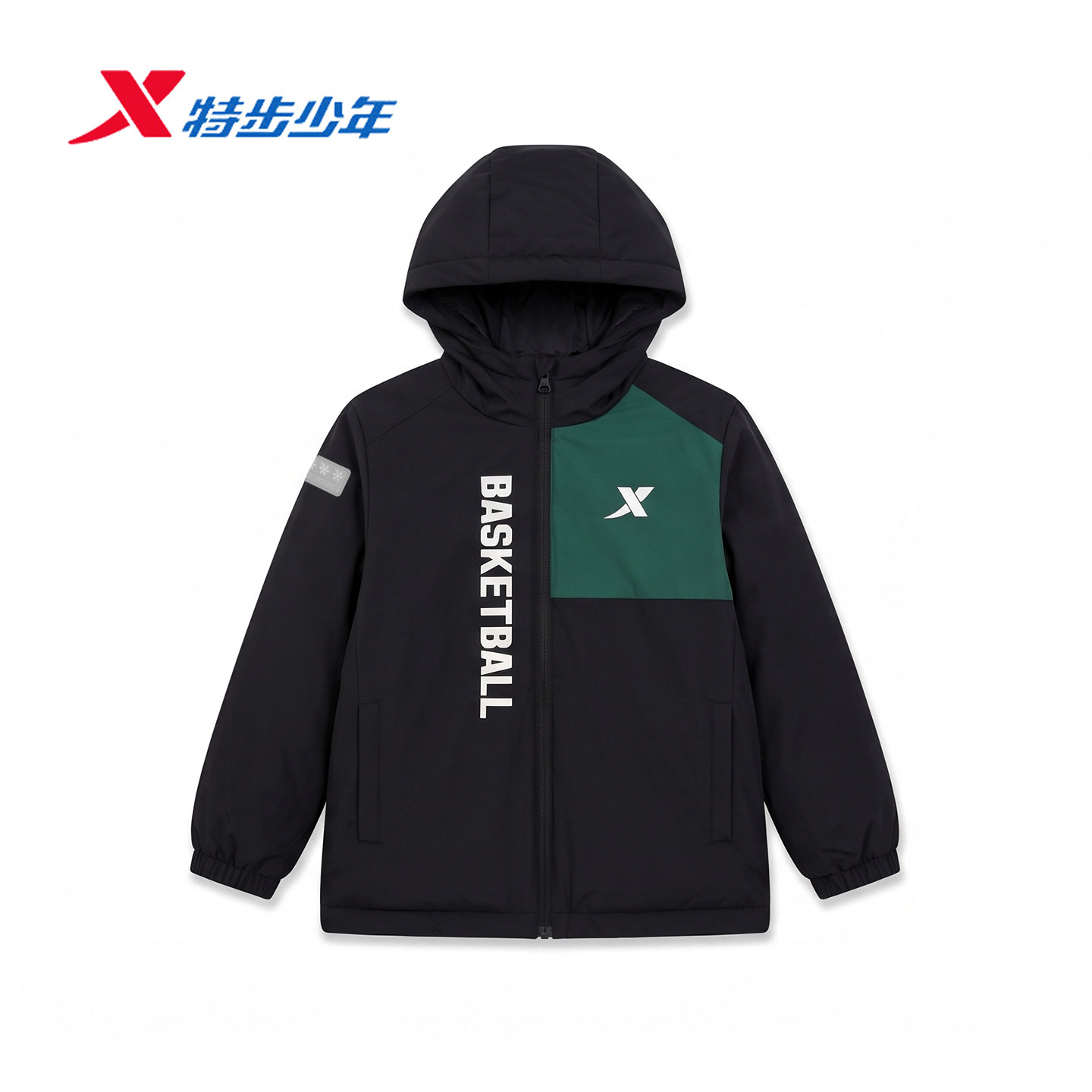 特步儿童羽绒服男大童2026冬季款