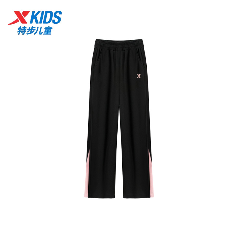特步少年儿童女大童阔腿裤运动裤2025冬新款加绒梭织675424514303,童装/婴儿装/亲子装,裤子,淘宝优惠券,粉丝福利购,淘宝优惠卷