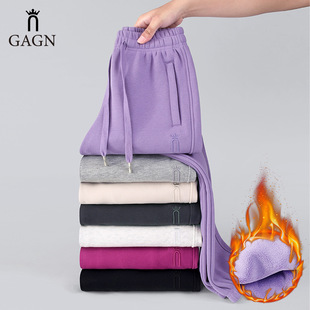 秋冬季 长裤 棉束口卫裤 潮流运动休闲裤 女宽松高腰哈伦裤 2026新款