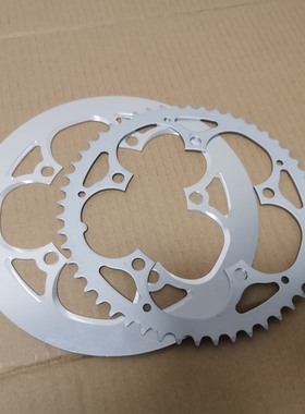折叠车BCD130 牙盘片53T 52T 死飞牙盘P8钢制单盘齿盘铝合金护盘