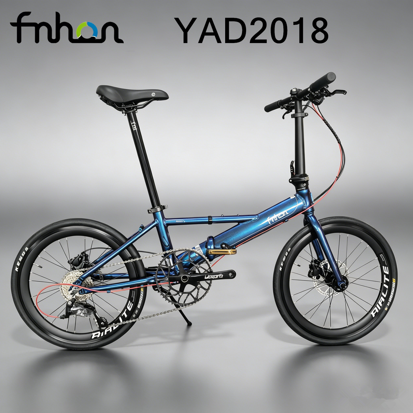 风行YAD折叠车油压碟刹9速通勤图片