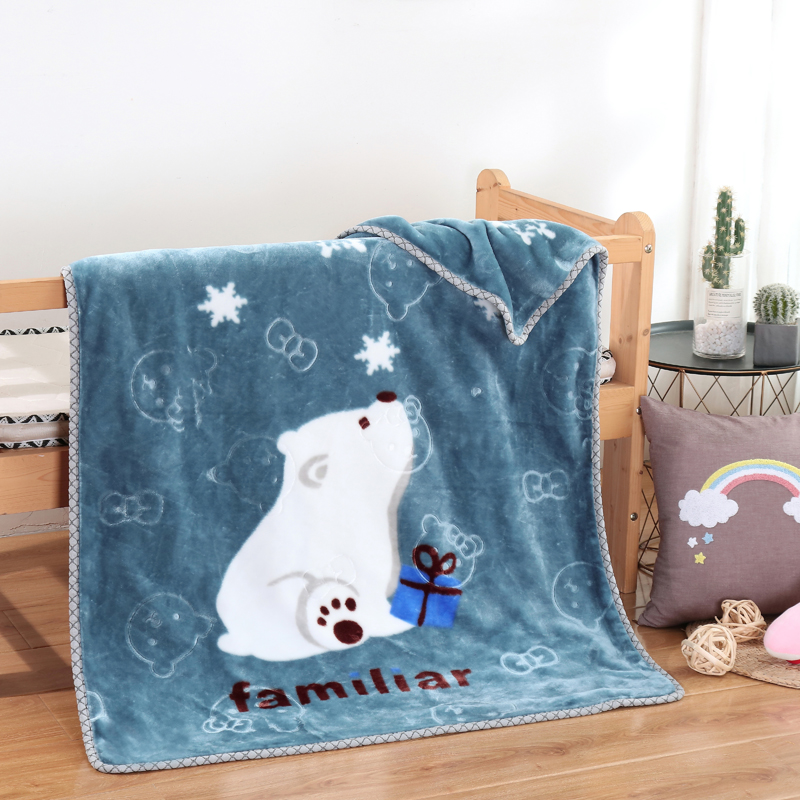 儿童毛毯加厚双层珊瑚宝宝秋冬季