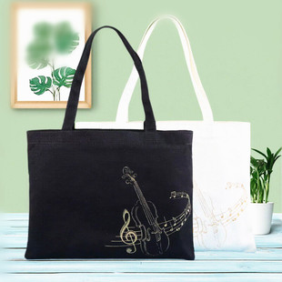 音乐文艺小提琴大乐谱包钢琴学习谱子资料收纳书包单肩包手提布袋