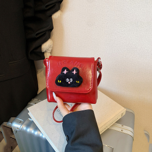 迷你公主女孩零钱斜挎包卡通小猫咪宝宝配饰单肩包 儿童小包包时尚