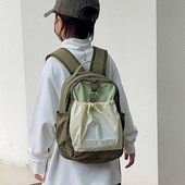 儿童书包幼儿园宝宝背包超轻撞色字母双肩包男童小女孩出游研学包