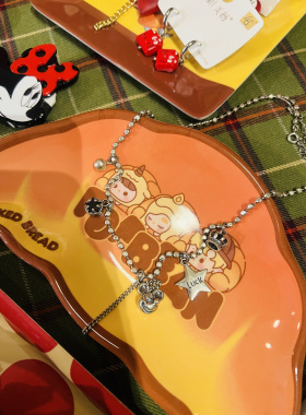 可爱童趣银饰米奇星星皇冠925银项链