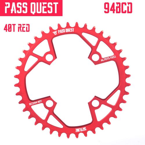PASS QUEST 94BCD正负齿单盘盘片 nx gx x1 1400圆盘7075 40T 38T