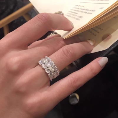 jollymolly小众设计师女纯银戒指