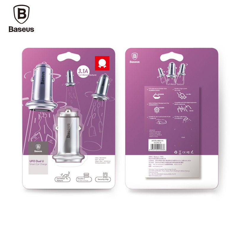 chargeur BASEUS 3.1A, 2A - Ref 1301477 Image 5