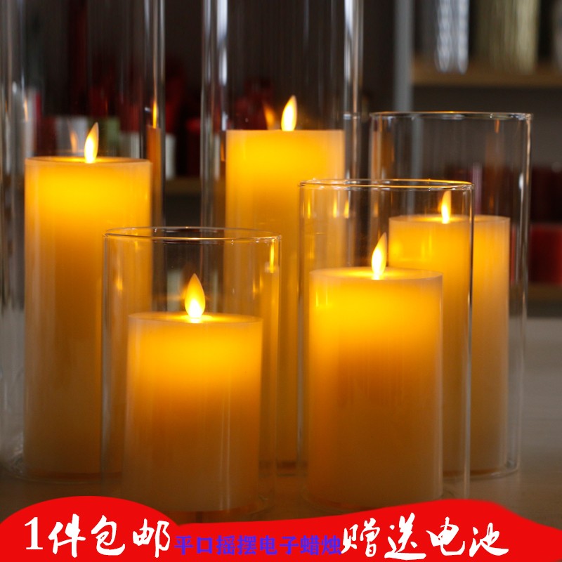 婚庆餐厅摇摆led浪漫电子蜡烛灯