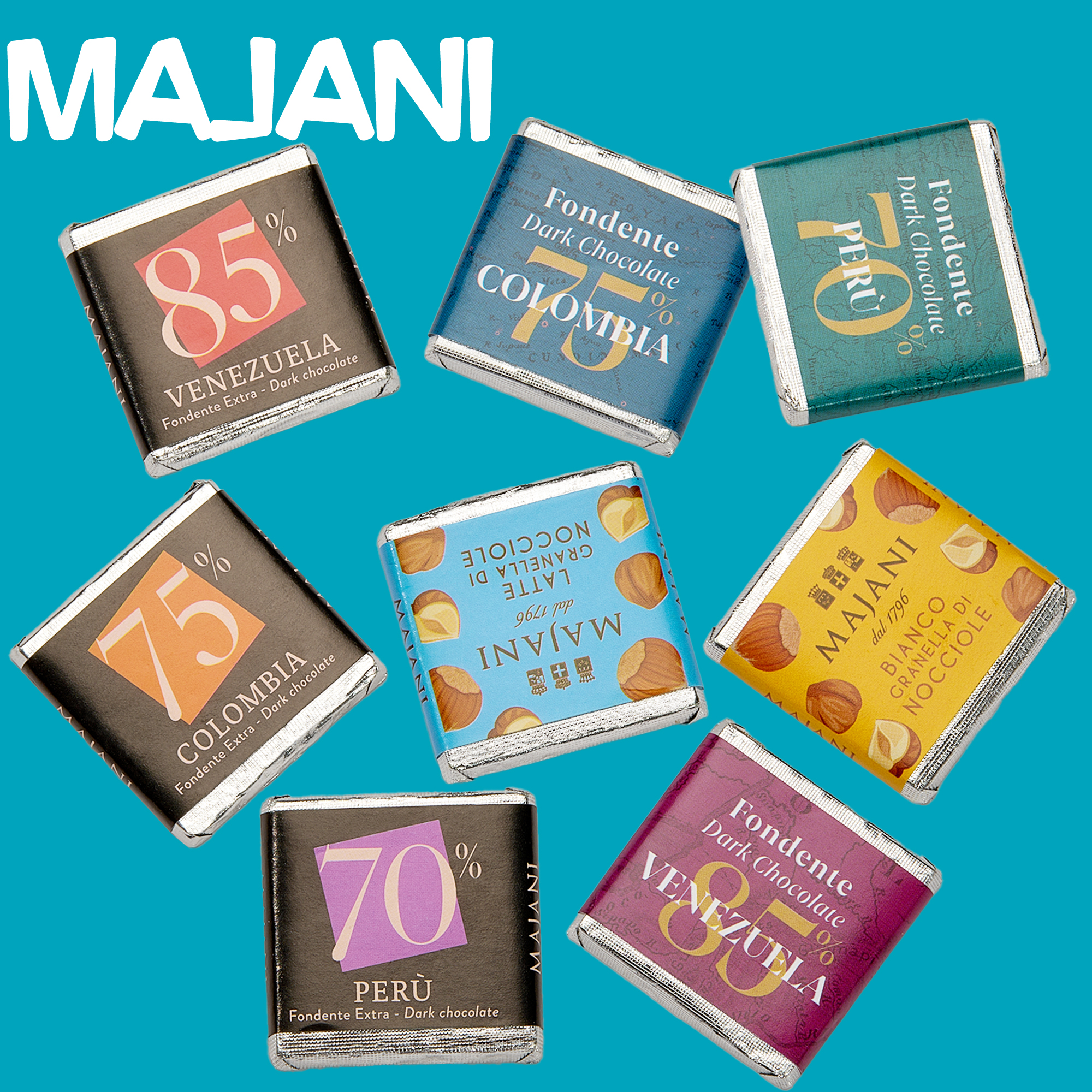 黑巧克散装零食力黑巧克力MAJANI