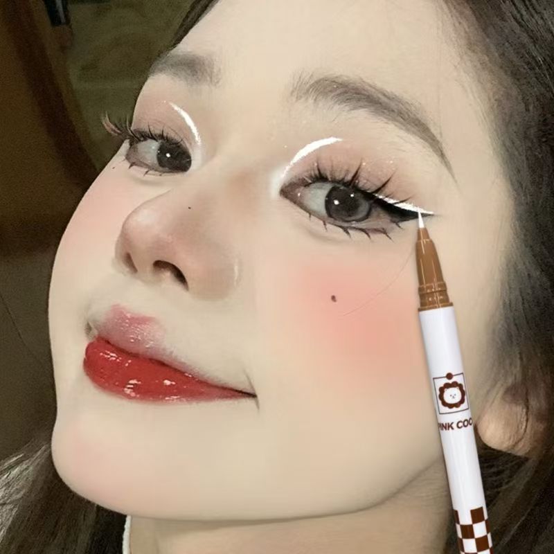 白色眼線筆速干防水防汗眼線液筆