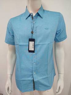 鲨鱼系列男士夏季梭织挺括短袖衬衫 迪柯款 上班商务正装男装