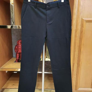 轻奢盖特系列夏季薄款男士休闲款迪柯款亚麻混纺黑色商务合体版型