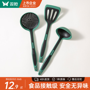 双枪硅胶锅铲炒菜的铲子不粘锅专用厨房铲子炒菜家用食品级耐高温