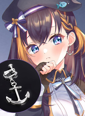 漂流假发 Petra Gurin cos耳夹彩虹社铅锚合金耳饰en虚拟主播企鹅