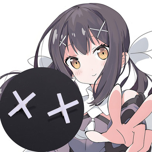 卫宫美游COS发饰白色十字X形发夹发卡配件道具FATE魔法少女伊莉雅