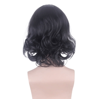 Drifter Harry Potter, Severus Snape, Professor, black mid-parted short curly hair cos wig thumbnail 2