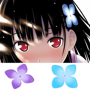 漂流假发 散华礼弥cosplay道具发夹渐变花朵亚克力头饰动漫配件