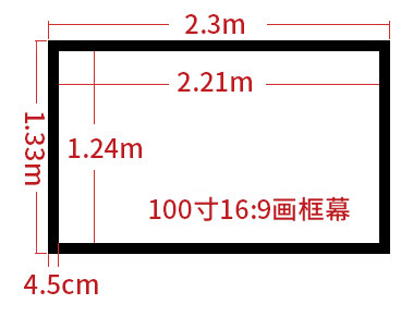 定制抗光幕布金属画框幕布投影仪幕布抗光投影幕布投影仪4k超高清