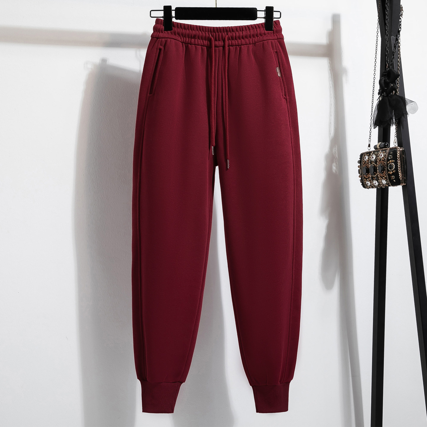 安可拉秋冬款运动裤女新款加绒