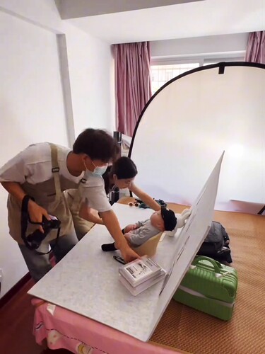 儿童光板影楼百天摄影面板拍照毛毡背景辅助道具折叠板美食玩具板