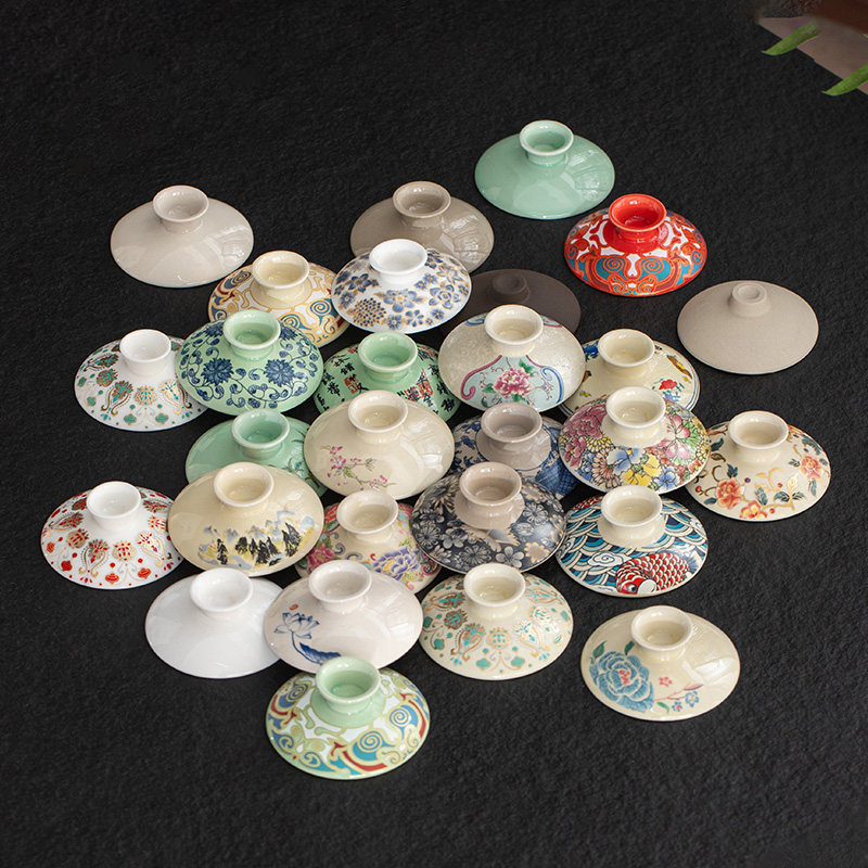 三才盖碗单盖子茶碗茶杯盖子配盖陶瓷功夫茶具配件盖子零配大号,餐饮具,盖碗,淘宝优惠券,粉丝福利购,淘宝优惠卷