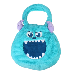 迪士尼怪物电力公司怪兽大学苏利文毛怪毛绒单肩包手提包女孩酷包
