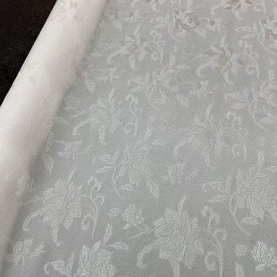 新款胡德银四经绞萝真丝丝绸面料0.1米链接