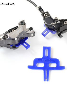 RISK山地公路自行车油碟活塞挡块油刹卡钳塑料片夹器防空捏垫片