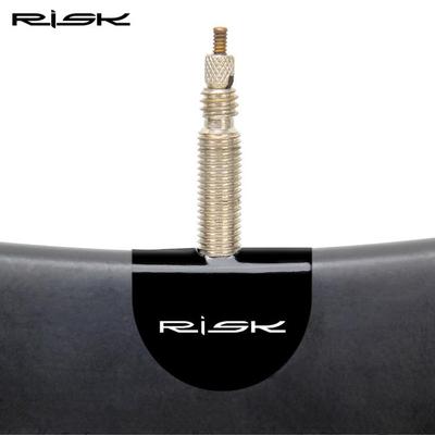 RISK山地公路自行车法嘴气嘴贴气门芯贴纸垫片碳刀管胎气嘴固定贴