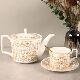 礼盒装 下午茶茶具组合办公室咖啡杯子套装 轻奢 花骨瓷英式 金边欧式