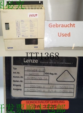 原装供应Lenze 8100 8106E4-G.12 Inversor 转换器 De Frecuencia