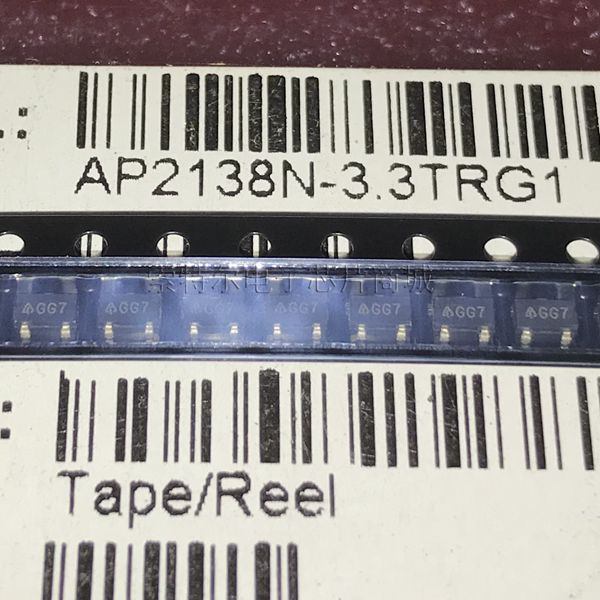 AP2138N-3.3TRG1 Diodes SOT23丝印GG7 原装可直拍