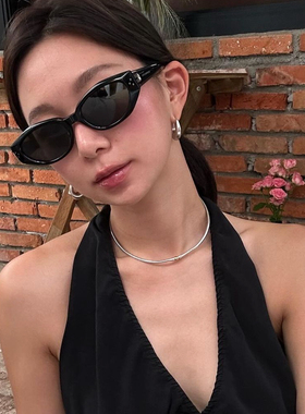 fever同款银色项圈ins小众高级时髦撞色锁骨链  性感显白显瘦项链