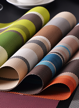 餐垫PVC隔热垫特斯林餐桌垫简约防烫垫placemat学生tablemat家居