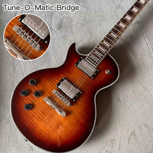 Matic les 左手电吉他 Tune Custom 枫木虎纹 bridge paul