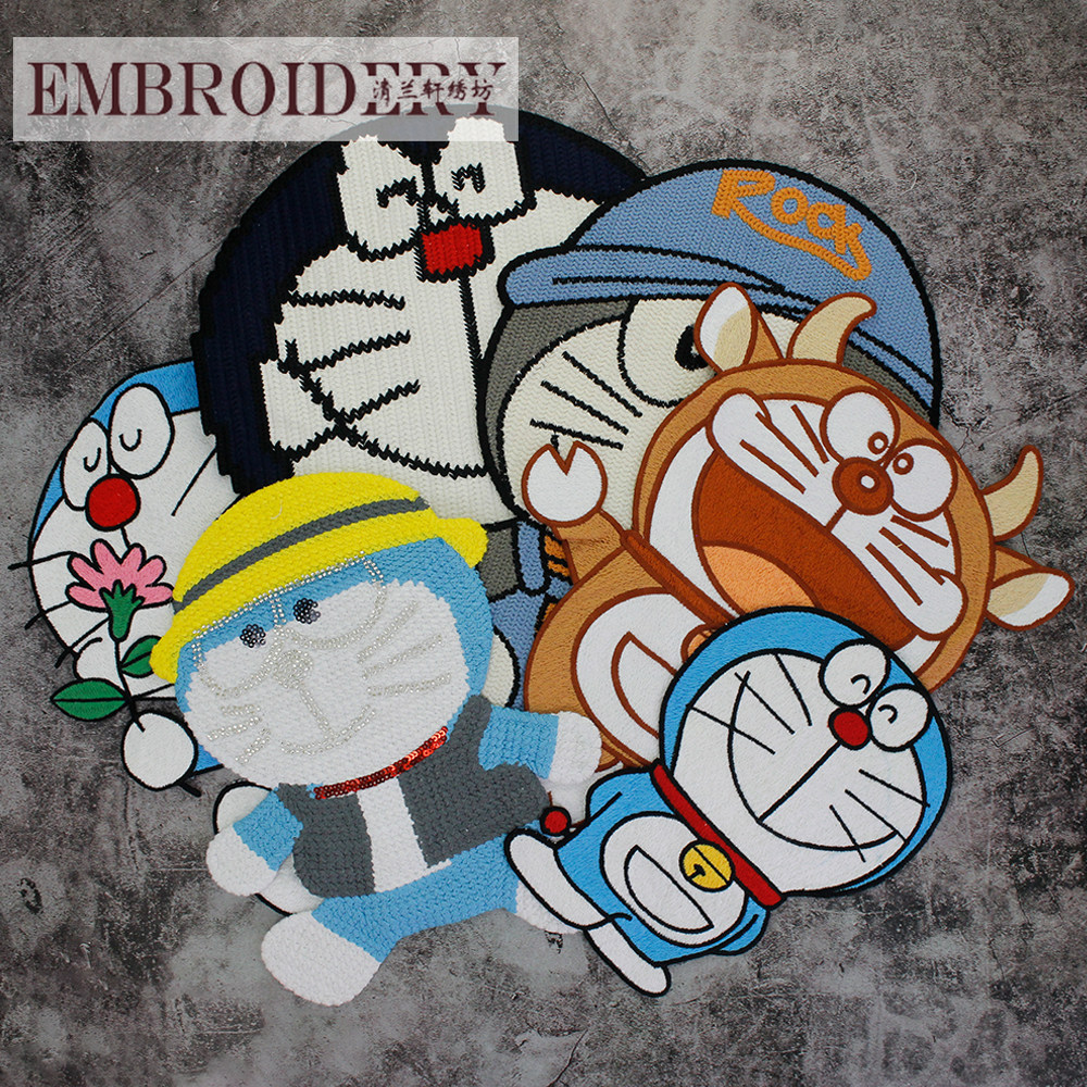 新款热销叮当猫图案布贴 衣服裤子鞋包百搭DIY辅料配件 手缝,居家布艺,布贴,淘宝优惠券,粉丝福利购,淘宝优惠卷