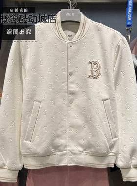 MLB秋季新款男女款时尚暗纹老花夹克外套潮流字母棒球服3AJPM0164
